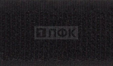 Лента контактная пришивная (липучка/велькро) 20мм цв 090 черный (рул 25м/кор 600м) 100% нейлон