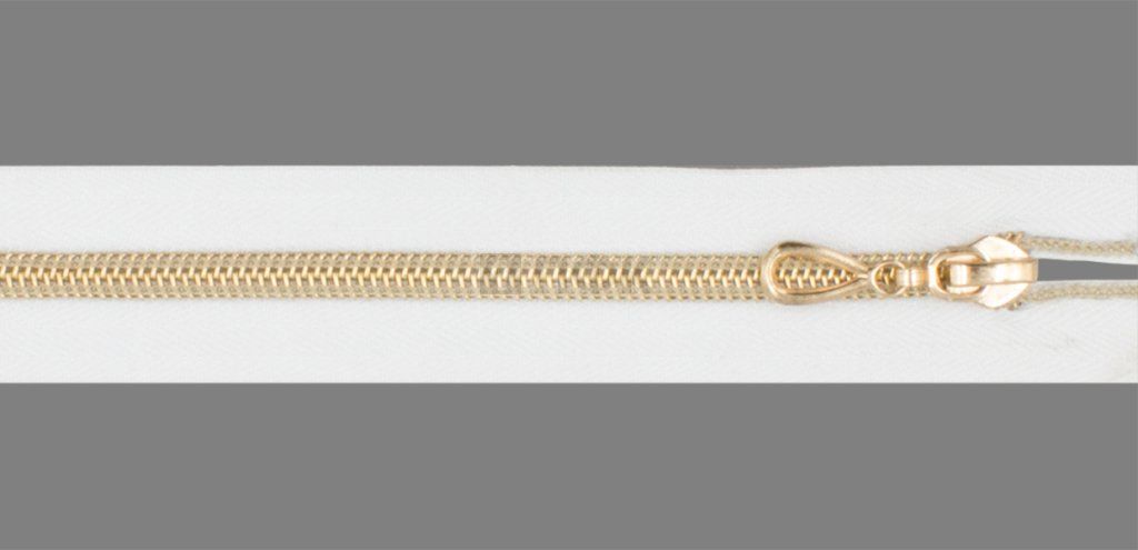 Молния спиральная (витая) тип 7 50см разъем цв 101 зв Rus Gold (уп 100шт)