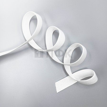Резинка вязанная облегченная 20мм цв белый (уп 25м/500м) Резинка вязанная облегченная 20мм цв белый (уп 25м/500м)