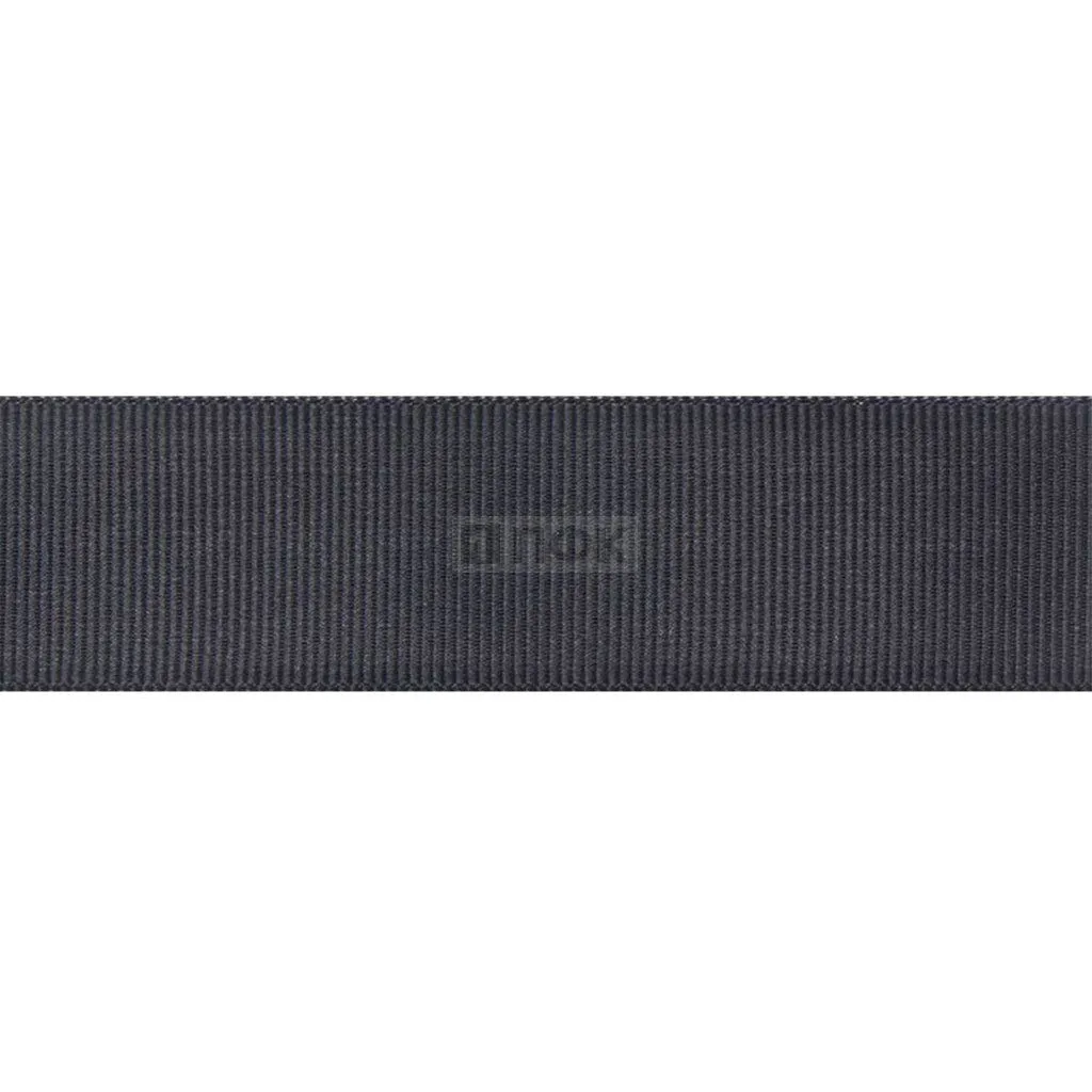 Лента репсовая (тесьма вешалочная) 25мм цв серый тем (уп 50м/800м)