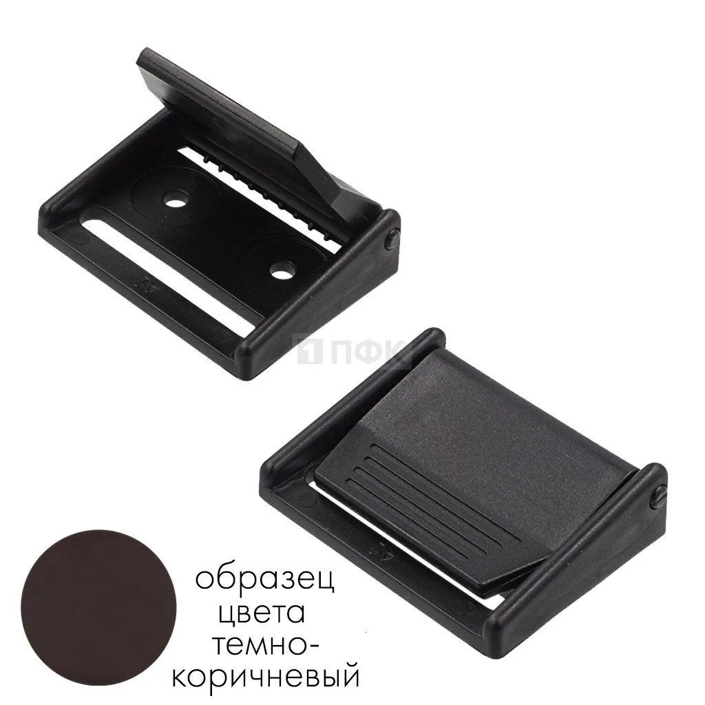 Пряжка FA-40 (самосброс) ПП 40мм цв темно-коричневый (уп 1000шт) — ПФКР Пряжка FA-40 (самосброс) ПП 40мм цв темно-коричневый (уп 1000шт)
