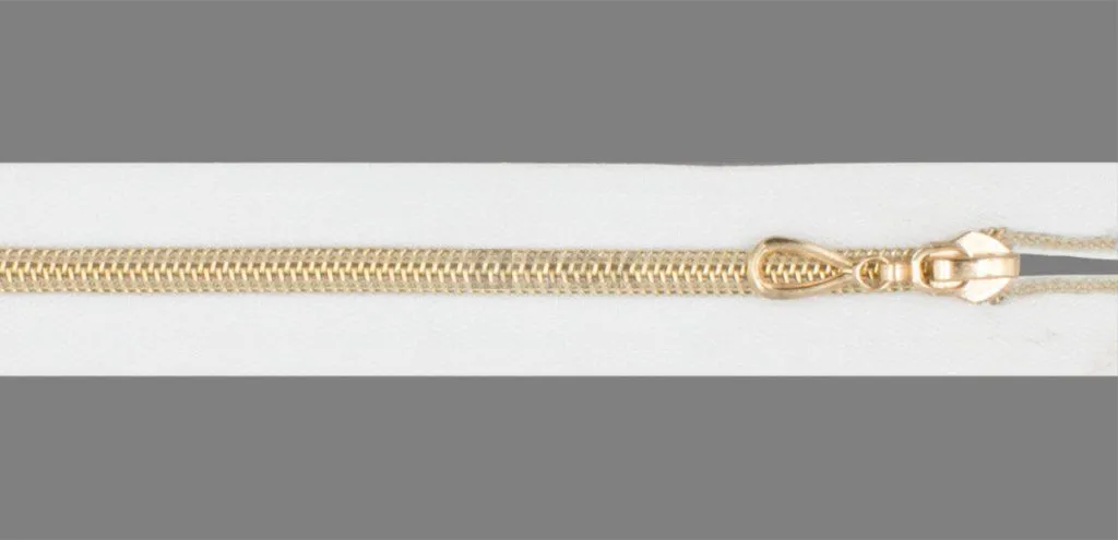 Молния спиральная (витая) тип 7 18см н/р цв 101 зв Rus Gold (уп 100шт)